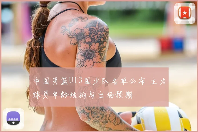 中国男篮U13国少队名单公布 主力球员年龄结构与出场预期